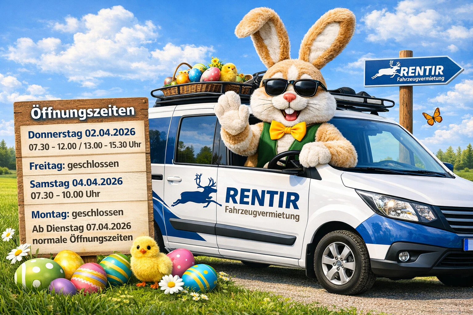 Oster Öffnungszeiten 2026 Rentir Fahrzeugvermietung